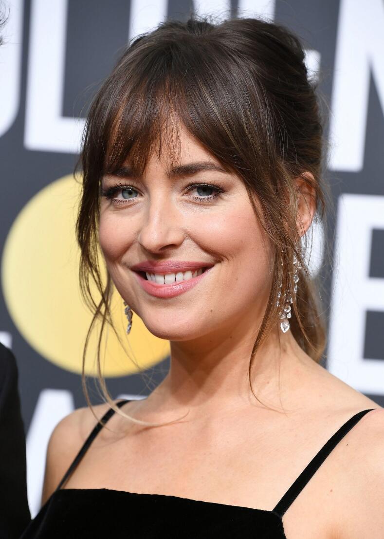 celebrity hairstyle with bangs
